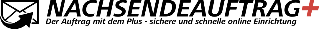 Nachsendeauftrag Beantragungsformular von Nachsenden.info Logo